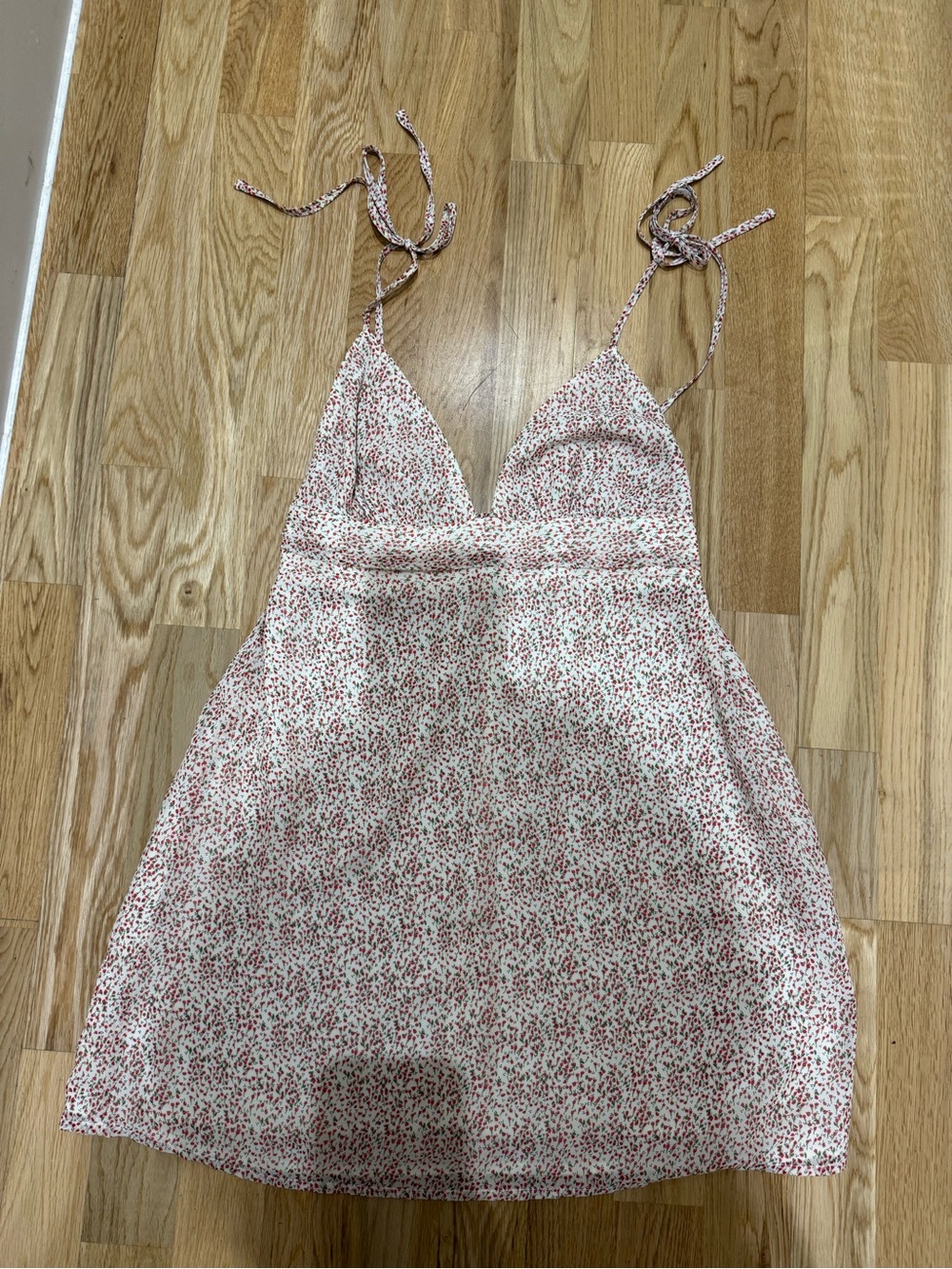 Floral Tie-Shoulder Mini Dress